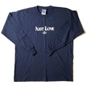 Just Love Shirt Blue T-Shirt Youth Large Inspirational